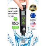 Milwaukee Instruments Ph metre, Ec, Tds Milwaukee MW803 Pro 4'ü 1 Arada Su Geçirmez , Sıcaklık Metre