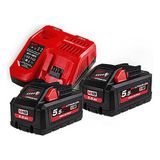 Milwaukee M18 HNRG-552 5.5 Amper Aküler ve Şarj Cihazı