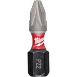 Milwaukee Milwaukee Bits Yıldız Uç Vidalama Matkap Ucu Ph2 x 25 mm / 25 Adet - 25mm - Siyah