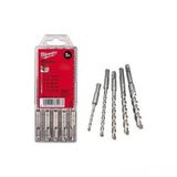 Milwaukee Sds-Plus Matkap Uç Seti 5 Parça Ms2 Seri 2 Elmas 5/6X110/6/8/10X160