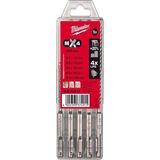 Milwaukee Sds-Plus Matkap Uç Seti 5 Parça Mx4 Seri 5MM-10MM - 5 mm - Kırmızı
