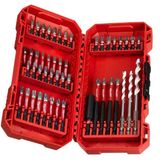 Milwaukee SHOCKWAVE™ 48 Parça Profesyonel Vidalama ve Matkap Ucu Seti, Yüksek Performanslı Bits Uçları, Manyetik Tutucu ve Multi-Material Matkap Uçları ile Kırmızı Taşıma Çantalı