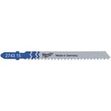 Milwaukee T127D 75 mm Metal Ahşap 5 lı Dekupaj Bıcağı
