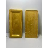 Milyoncum dekor amaçlı doğal taş görünümlü rengarenk dekoratif tuğla kolay montaj 6,5 cmx14.5 cm 20 adet GÜMÜŞ (ALTIN)