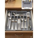 Mim Life Çift Taraflı Uzayabilen Pratik Çekmece Içi Kaşıklık Organizer Çekmece Düzenleyici Çifttaraflıkaşıklık, One Size - 1