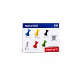 Mimaks HC-18 Renkli Harita Çivisi Push Pin | Plastik Başlık, Çelik İğne, 6 Farklı Renk Seçeneği, Mantar Pano için İdeal, Kolay Kavrama, 18 Yaş ve Üzeri