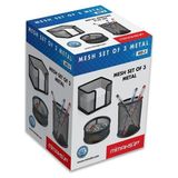 Mimaks Ms-3 Masa Üstü 3 Lü Metal File Kalemlik Set Siyah