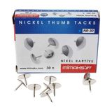Mimaks Nikel Raptiye Nr-30 30 Adet Kutu İçinde Parlak Gümüş Renkli Sarf Malzemeler