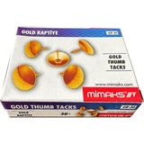 Mimaks Pirinç Gold Altın Renk Raptiye Standart Boy - 30 Adetlik Kutu