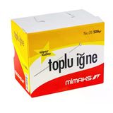 Mimaks Toplu İğne Süper Nikel 500Gr Ti500 (1 Paket)