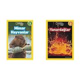 Mimar Hayvanlar & Yanardağlar (Seviye 2); National Geographic Kids (2 Kitap Set)