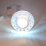 MİMAR LED Kristal Damla 2+4,5 W Sıva Altı Spot Kenarı Beyaz+Ortası Beyaz Işık - 3000K - Günışığı