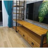 Mimari Desen Mimari Dekor Ahsap Tv Ünitesi Kitaplık Firuze