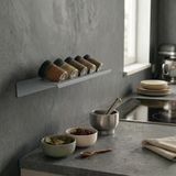 Mimari Form Window Grey Galvaniz Metal Baharatlık - Mutfak Düzenleyici