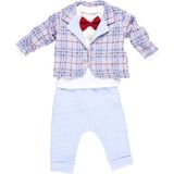 Mimbo Kids Erkek Bebek Papyonlu Eşofman 3'lü Takım - 6 Ay - Açık Mavi