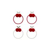 MIMI LULA Mimi & Lula Pom Pom Cherries 4'lü Lastik Toka