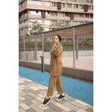 Mimi Luxury Wear Tesettür Eşofman Takımı Fermuarlı Ikili Takım - Tunik 474 - Açık Haki - XL