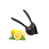 Mimmi Love Döküm Limon Sıkacağı Limon Presi Büyük Boy 24 Cm, Siyah Metal Naranciye Sıkacağı