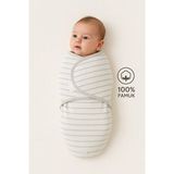 Mimocan 0-4 Ay Bebek İçin %100 Pamuk Kundak, Cırt Cırtlı, Yumuşak Penye Kumaş, Düz Desen Unisex