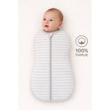 Mimocan %100 Pamuklu Organik Yumuşak Penye Uyku Tulumu Yenidoğan Fermuarlı Kundak 60x35 cm