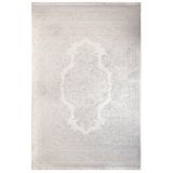 Mimoza Krem Oryantal Modern Geometrik Etnik Desenli Boho Makinada Yıkanabilir Hafif Hav Toz Vermez Leke Tutmaz Kaymaz Taban Dijital Makine Baskı Halı Oturma Odası Salon Yolluk Koridor Mutfak Halısı