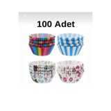 MİMOZA PARK 100 Adet Kağıt Kek Kapsülü | Muffin Cupcake Kek Kapsülü | 100'lü Kağıt Kek Kalıbı