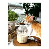 MİMOZA PARK 2 Adet MİKA PLASTİK Oval Kapaklı Isıya Dayanıklı Pinterest Bardak | Kahve Ve Sunum Bardağı| 430 ml