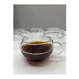 MİMOZA PARK 2 Adet Mini Isıya Dayanıklı Cam Kahve Bardağı Kupa 100 ML