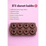 MİMOZA PARK 6'lı Silikon Donut Kalıbı Kek Kalıbı Ve Kurabiye Kalıp Seti Çok Amaçlı Pişirme Kalıbı