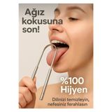 MİMOZA PARK Dil Temizleyici Gümüş Ağız Bakım Fırçası Dil Plak Temizleme Dil Sıyırıcı