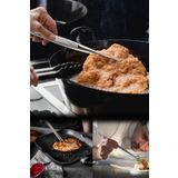 MİMOZA PARK Masterchef Pratik Cımbız Maşa Pişirme Cımbızı Çelik Maşa 30cm Profesyonel Cımbızı Fma06391