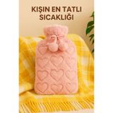 MİMOZA PARK Peluş Kılıflı Ponponlu Çıkarılabilir Sıcak Su Torbası 2 LİTRE