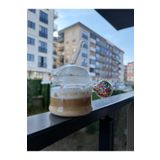 MİMOZA PARK RENKLİ KULPLU CAM PİPETLİ BÜYÜK BOY BARDAK