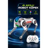 mimtec AI Akıllı Robot Köpek - Çok Fonksiyonlu Uzaktan Kumandalı Programlanabilen Işık Efektli Robot Köpek