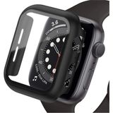 Mimtec Apple Watch 2 3 4 5 6 Se Nike 44MM Kılıf Kasa ve Ekran Koruyucu 360 Tam Koruma Kapak - Siyah