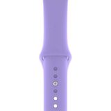 Mimtec Apple Watch 3 4 5 6 7 8 Se 38 40 41MM Kordon Kayış Bileklik Klasik Kaliteli Silikon - Lila