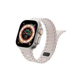 mimtec Apple Watch 4 5 6 7 8 9 10 38 40 41mm Uyumlu Mıknatıslı Ultra Sağlam Silikon Kordon