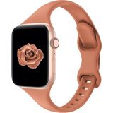 Mimtec Apple Watch Uyumlu 38MM 40MM 41MM 1/2/3/4/5/6/se/7/8/9 Se 2 Spor Kordon - Kahverengi
