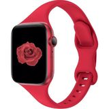 Mimtec Apple Watch Uyumlu 38MM 40MM 41MM 1/2/3/4/5/6/se/7/8/9 Se 2 Spor Kordon - Kırmızı