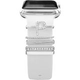 mimtec Apple Watch Uyumlu Harfli Charm Aksesuar Tüm Seriye Uyumlu Akıllı Saay Charm P