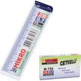 Min Kalem Ucu 0.7 Uc 2b Dereceli Cetvelli - 24'lü Paket - 0.7 x Standart x Siyah
