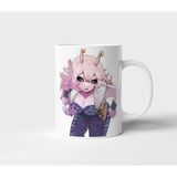 Mina Ashido My Hero Academi Anime Tasarım Kupa - Hediyelik Kupa - Baskılı Kupa - 001 - Beyaz - 300 ml