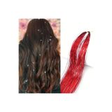 Mina Peruk Hair Tinsel Saç Simi - Ht11 / Kırmızı