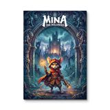 Mina the Hollower: Taş Kemerde Kılıçlı Fare - Oyuncu Odası Metal Tablo - Mıknatıslı Montaj