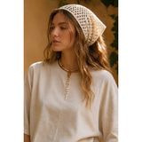 Minaaise Triko Saç Bandanası Natür - Natural - Tek Ebat
