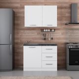 Minar 110-B1 Beyaz 110 cm Mutfak Dolabı
