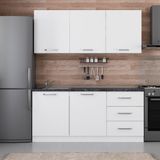 Minar 180-B1 Beyaz 180 cm Mutfak Dolabı