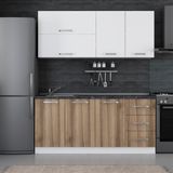 Minar 180 D2 Beyaz Dore 180 cm Mutfak Dolabı