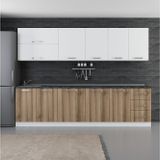 Minar 290-D1 Lotus Beyaz Dore 290 cm Mutfak Dolabı