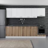 Minar 290-D5 Lotus Beyaz Dore 290 cm Mutfak Dolabı